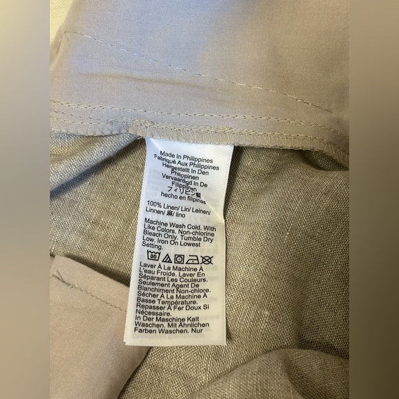 J.Crew NWOT SZ 6 100% NATURAL LINEN Wide-leg Essential Pant 100% linen - Picture 14 of 15